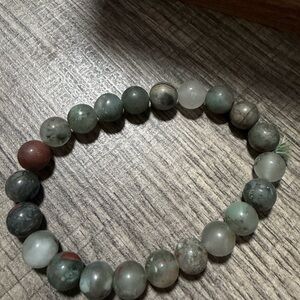 Bloodstone Beaded Bracelet